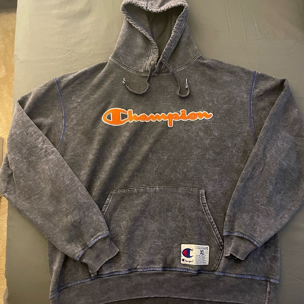 Champion Distressed Hoodie - Size XL